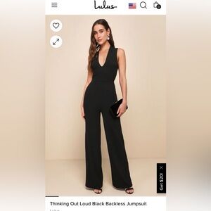 Lulus, black jumpsuit